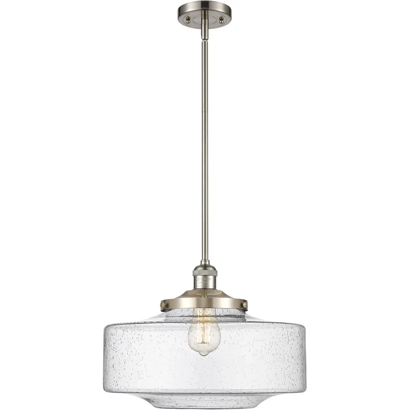 Franklin Restoration Bridgeton LED 11.75 inch Brushed Satin Nickel Mini Pendant Ceiling Light in Seedy