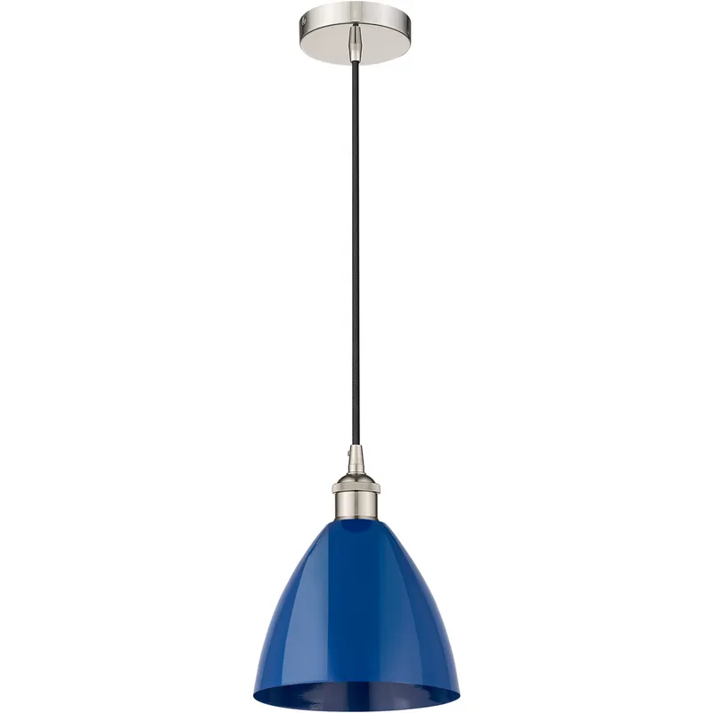 Edison Plymouth Dome LED 8 inch Brushed Brass Mini Pendant Ceiling Light