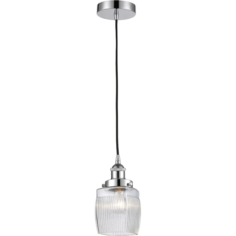 Edison Colton 1 Light 6 inch Polished Chrome Mini Pendant Ceiling Light