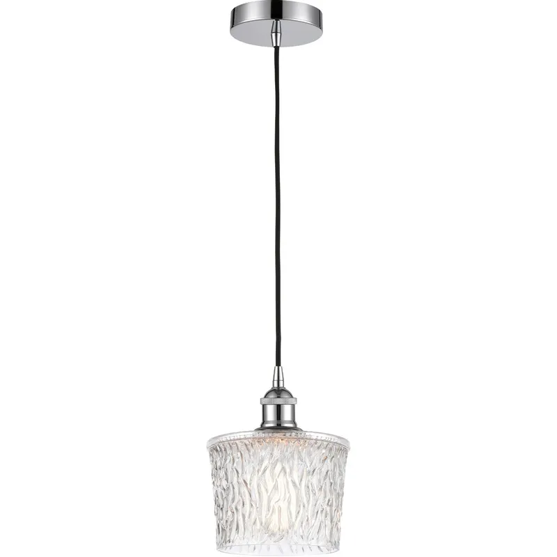 Edison Niagra LED 6.5 inch Polished Chrome Mini Pendant Ceiling Light