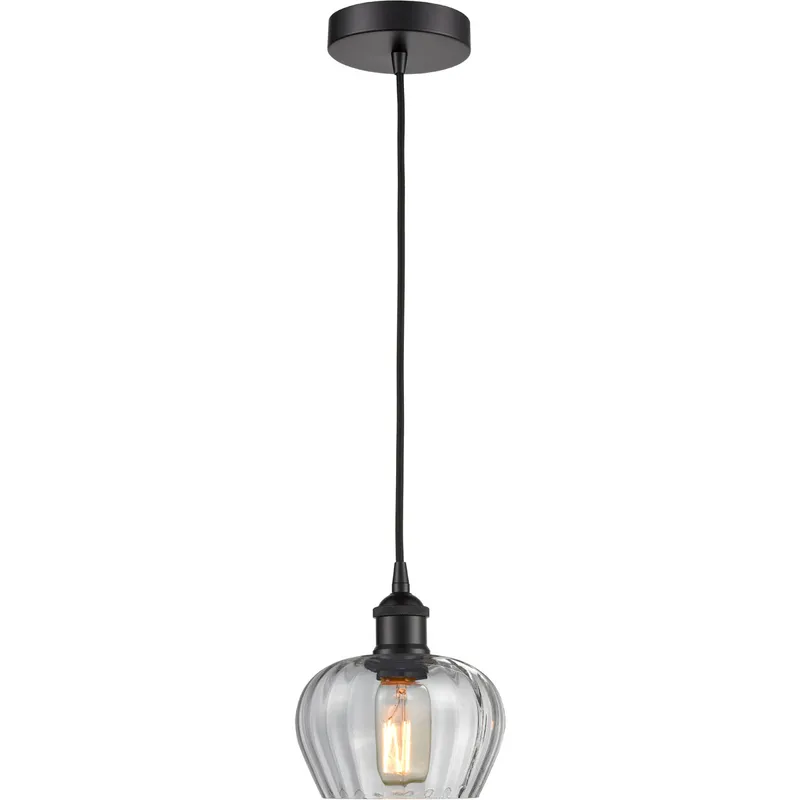 Edison Fenton LED 7 inch Matte Black Mini Pendant Ceiling Light