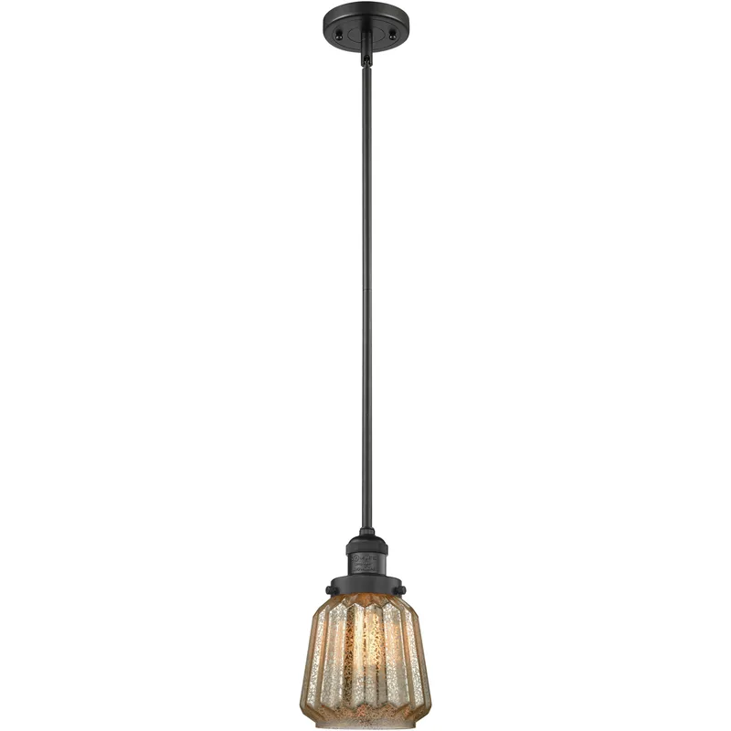 Franklin Restoration Chatham 1 Light 6 inch Matte Black Mini Pendant Ceiling Light in Incandescent, Mercury, Franklin Restoration