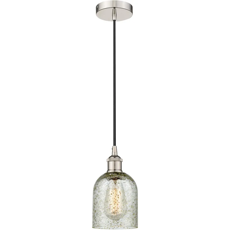Edison Caledonia LED 5 inch Polished Nickel Mini Pendant Ceiling Light