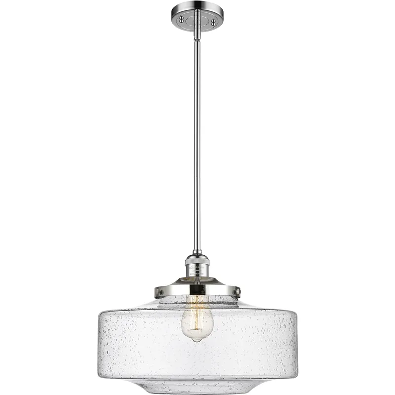 Franklin Restoration Bridgeton 1 Light 11.75 inch Polished Chrome Mini Pendant Ceiling Light in Incandescent, Seedy