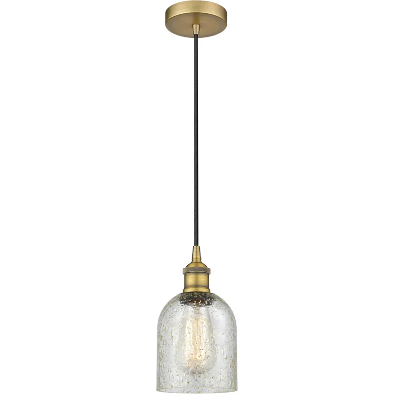 Edison Caledonia LED 5 inch Brushed Brass Mini Pendant Ceiling Light