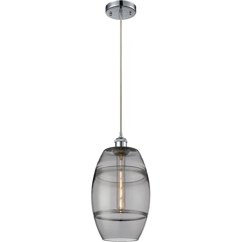 Ballston Vaz 1 Light 8 inch Polished Chrome Cord Hung Mini Pendant Ceiling Light