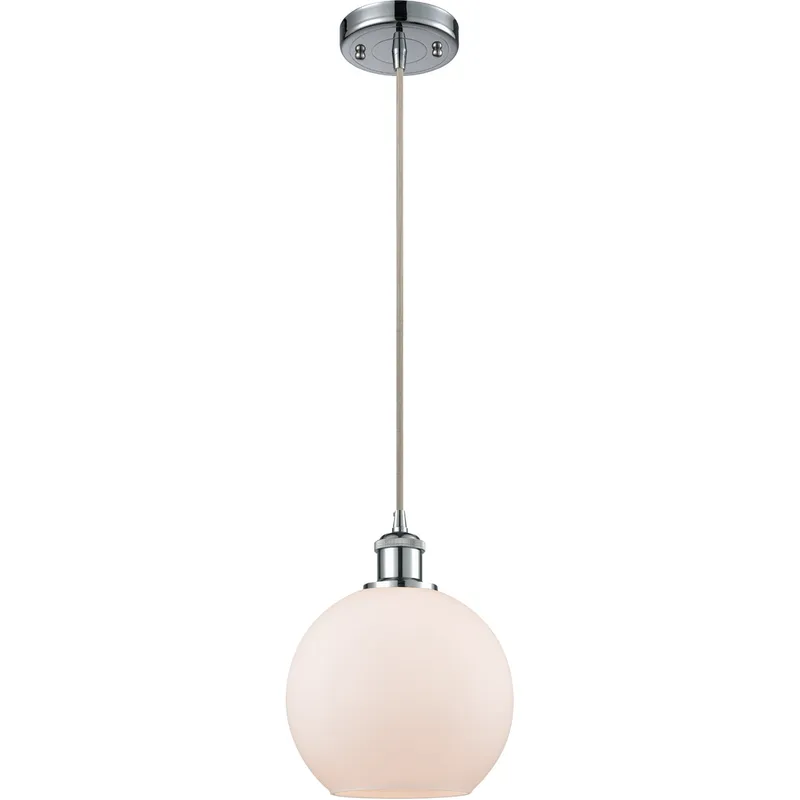Ballston Athens 1 Light 8 inch Polished Chrome Mini Pendant Ceiling Light