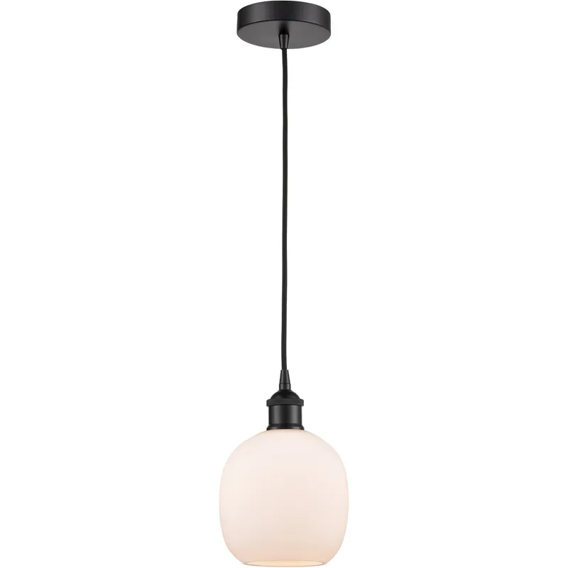 Edison Belfast 1 Light 6 inch Matte Black Mini Pendant Ceiling Light