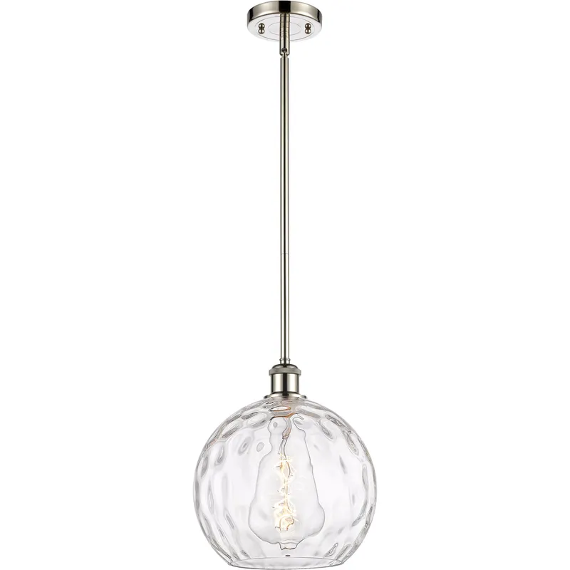 Ballston Athens Water Glass LED 10 inch Polished Nickel Mini Pendant Ceiling Light