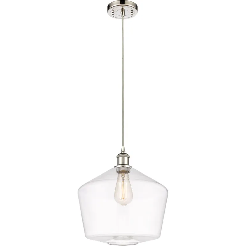 Ballston Cindyrella 1 Light 12 inch Polished Nickel Mini Pendant Ceiling Light