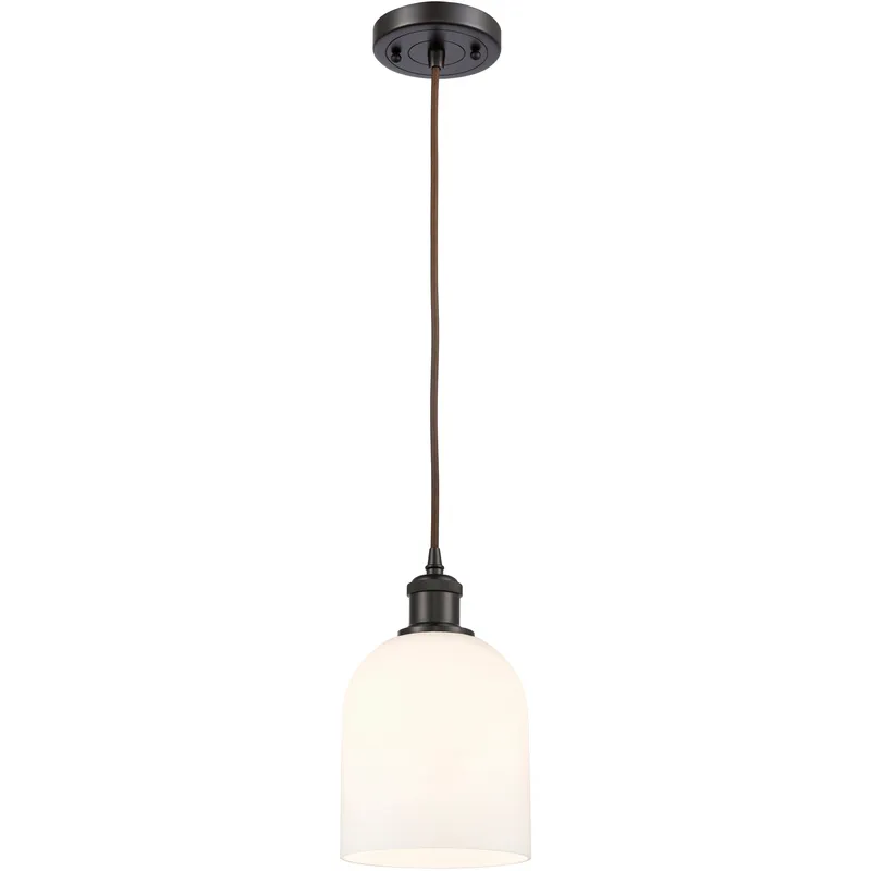 Ballston Bella 1 Light 5.5 inch Oil Rubbed Bronze Cord Hung Mini Pendant Ceiling Light