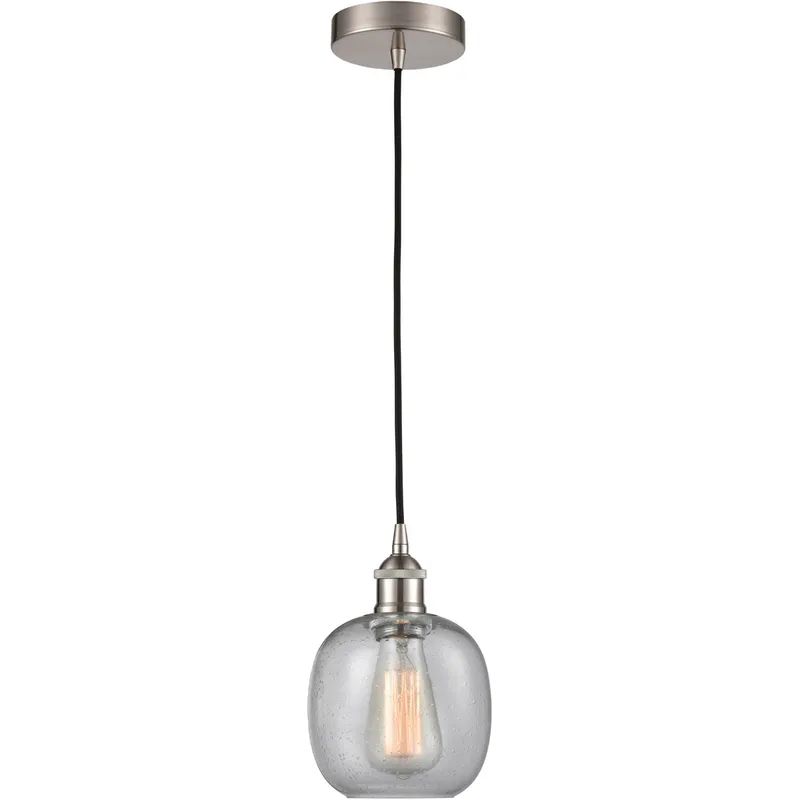 Edison Belfast 1 Light 6 inch Brushed Satin Nickel Mini Pendant Ceiling Light