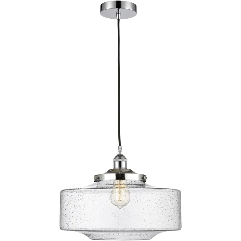 Bridgeton 1 Light 16 inch Polished Chrome Mini Pendant Ceiling Light in Seedy Glass