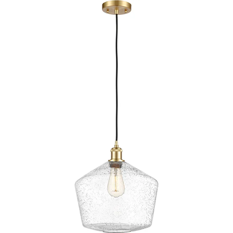 Ballston Cindyrella 1 Light 12 inch Satin Gold Mini Pendant Ceiling Light