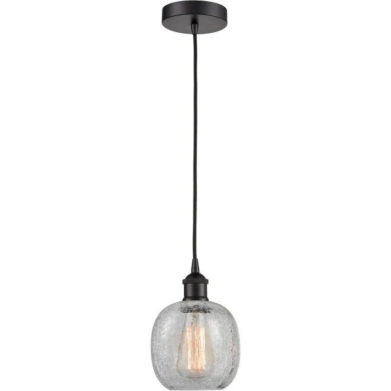 Edison Belfast 1 Light 6 inch Matte Black Mini Pendant Ceiling Light