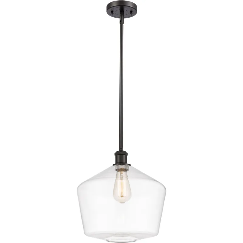 Ballston Cindyrella 1 Light 12 inch Oil Rubbed Bronze Mini Pendant Ceiling Light in Incandescent, Clear Glass