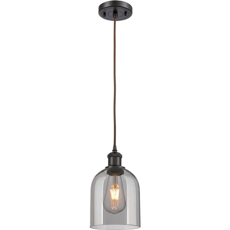 Ballston Bella 1 Light 5.5 inch Oil Rubbed Bronze Cord Hung Mini Pendant Ceiling Light