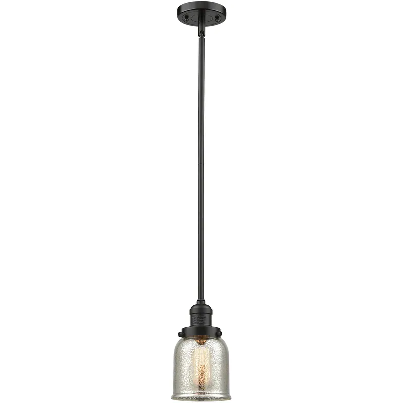 Franklin Restoration Bell 1 Light 5 inch Oil Rubbed Bronze Mini Pendant Ceiling Light in Incandescent, Silver Plated Mercury, Franklin Restoration