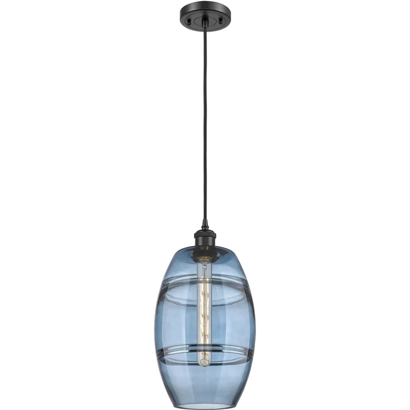 Ballston Vaz 1 Light 8 inch Matte Black Cord Hung Mini Pendant Ceiling Light