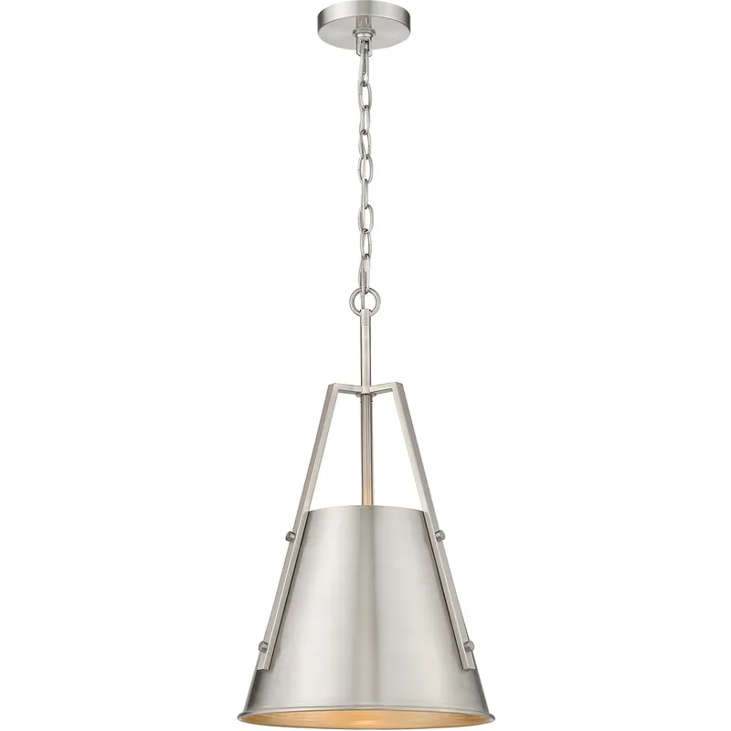 Luxor 1 Light 12 inch Brushed Satin Nickel Mini Pendant Ceiling Light