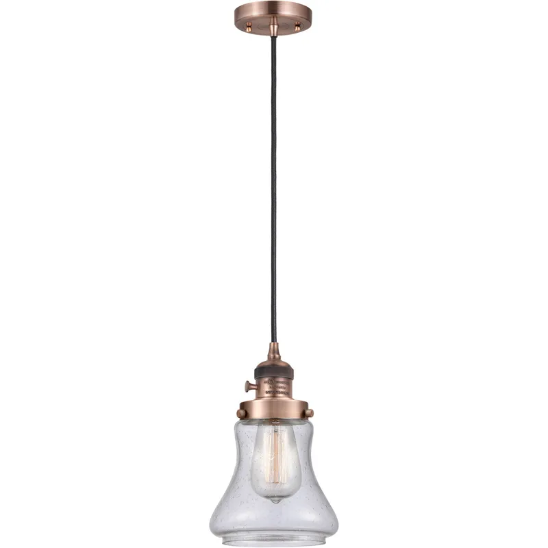 Franklin Restoration Bellmont 1 Light 6 inch Antique Copper Mini Pendant Ceiling Light