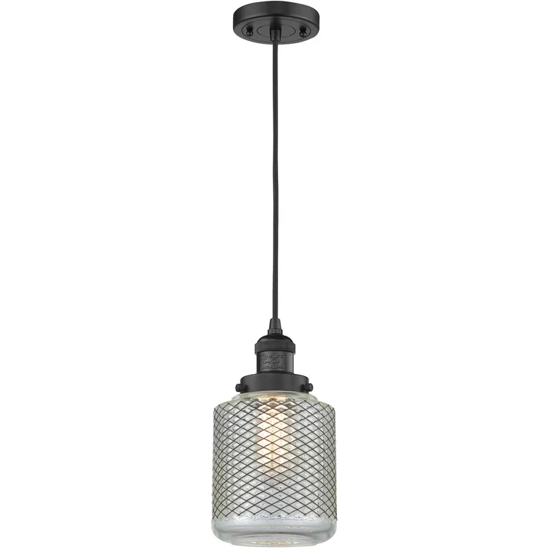 Franklin Restoration Stanton LED 6 inch Matte Black Mini Pendant Ceiling Light, Franklin Restoration
