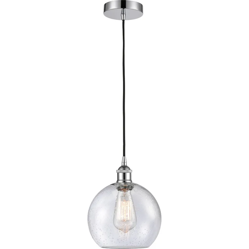 Edison Athens 1 Light 8 inch Polished Chrome Mini Pendant Ceiling Light