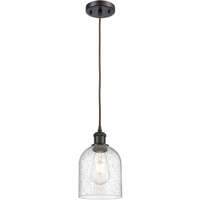 Ballston Bella 1 Light 5.5 inch Oil Rubbed Bronze Cord Hung Mini Pendant Ceiling Light