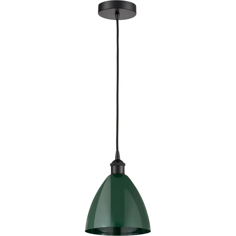 Edison Plymouth Dome LED 8 inch Matte Black Mini Pendant Ceiling Light