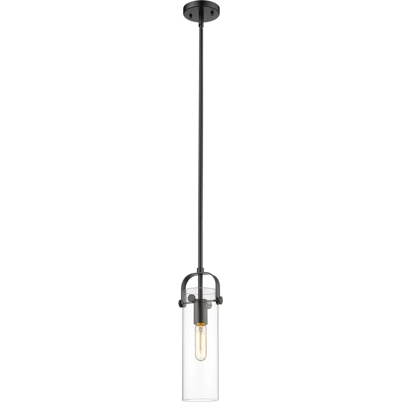 Restoration Pilaster LED 5 inch Matte Black Mini Pendant Ceiling Light