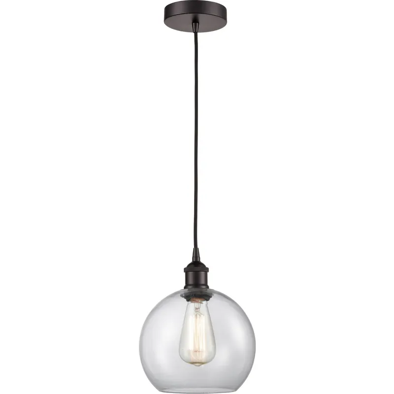 Edison Athens 1 Light 8 inch Oil Rubbed Bronze Mini Pendant Ceiling Light