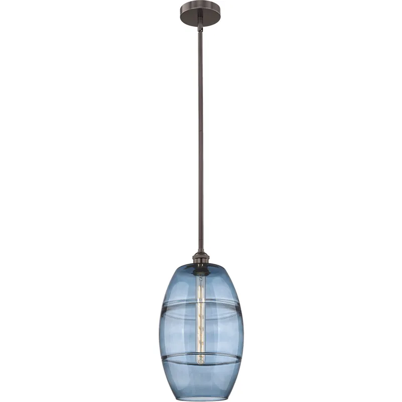 Edison Vaz 1 Light 10 inch Oil Rubbed Bronze Stem Hung Mini Pendant Ceiling Light