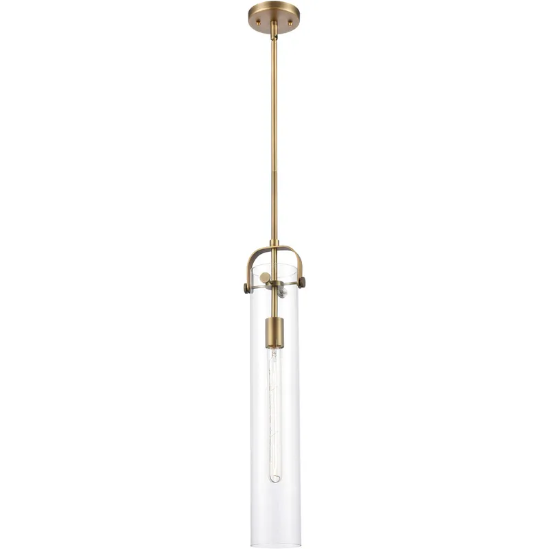Restoration Pilaster 1 Light 5 inch Brushed Brass Mini Pendant Ceiling Light, Restoration