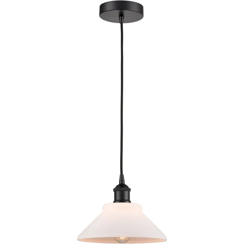 Edison Orwell LED 8 inch Matte Black Mini Pendant Ceiling Light