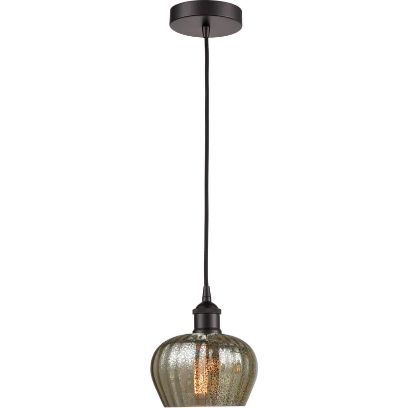 Edison Fenton LED 7 inch Oil Rubbed Bronze Mini Pendant Ceiling Light