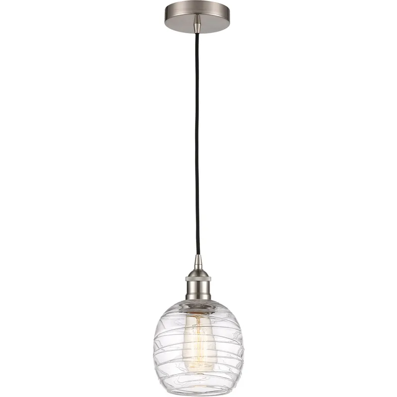 Edison Belfast 1 Light 6 inch Brushed Satin Nickel Mini Pendant Ceiling Light