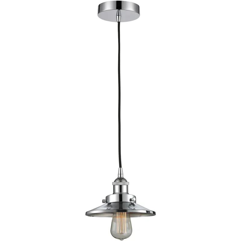 Franklin Restoration Railroad LED 8 inch Polished Chrome Mini Pendant Ceiling Light