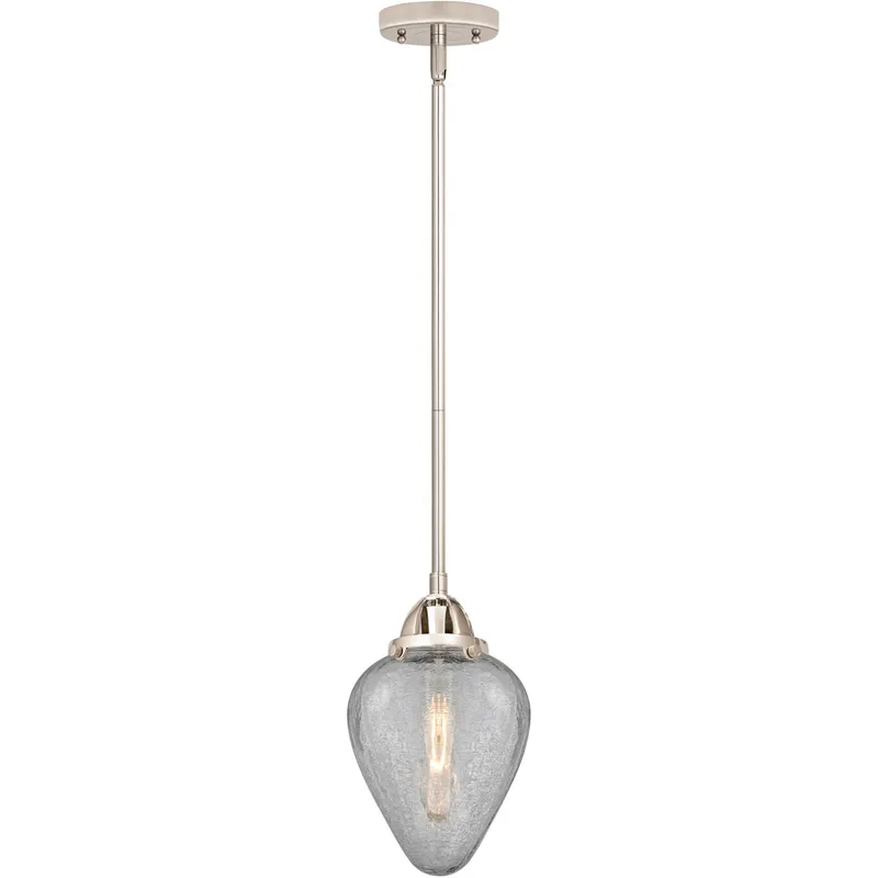 Nouveau 2 Geneseo LED 7 inch Polished Nickel Mini Pendant Ceiling Light