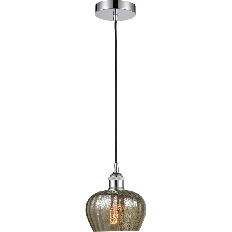 Edison Fenton LED 7 inch Polished Chrome Mini Pendant Ceiling Light