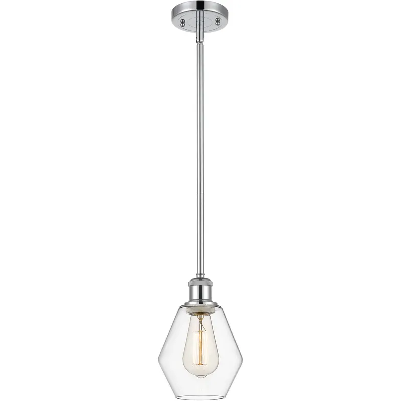 Ballston Cindyrella LED 6 inch Polished Chrome Mini Pendant Ceiling Light in Clear Glass