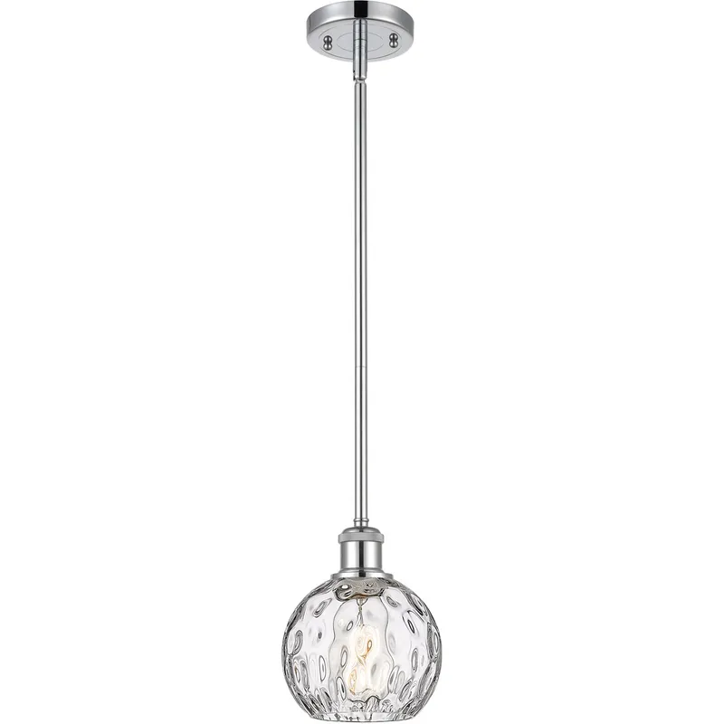 Ballston Athens Water Glass 1 Light 6 inch Polished Chrome Mini Pendant Ceiling Light