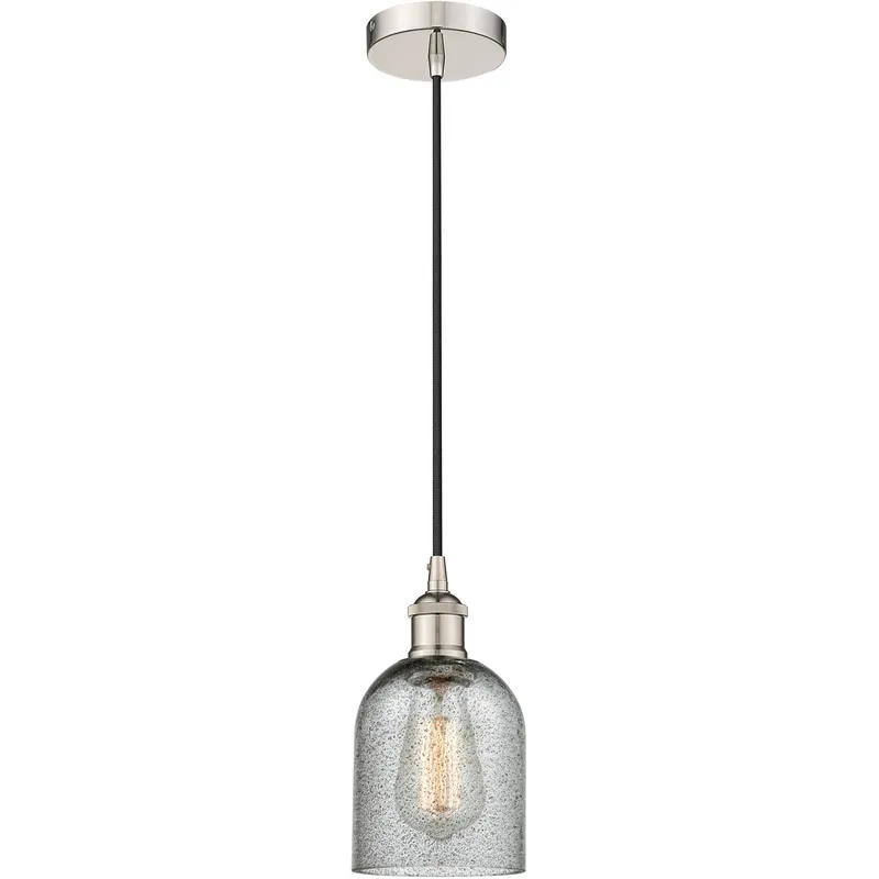 Edison Caledonia LED 5 inch Polished Nickel Mini Pendant Ceiling Light