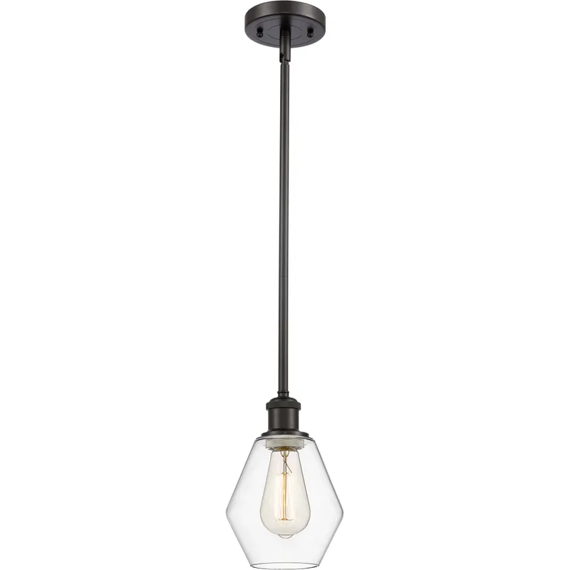 Ballston Cindyrella LED 6 inch Oil Rubbed Bronze Mini Pendant Ceiling Light in Clear Glass