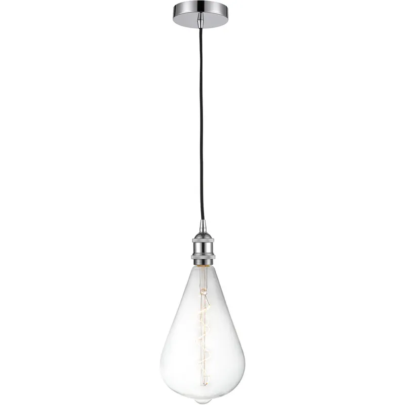 Ballston Edison LED 6.5 inch Polished Chrome Mini Pendant Ceiling Light, Ballston