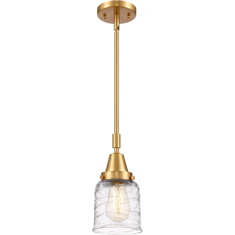 Franklin Restoration Bell LED 5 inch Satin Gold Mini Pendant Ceiling Light