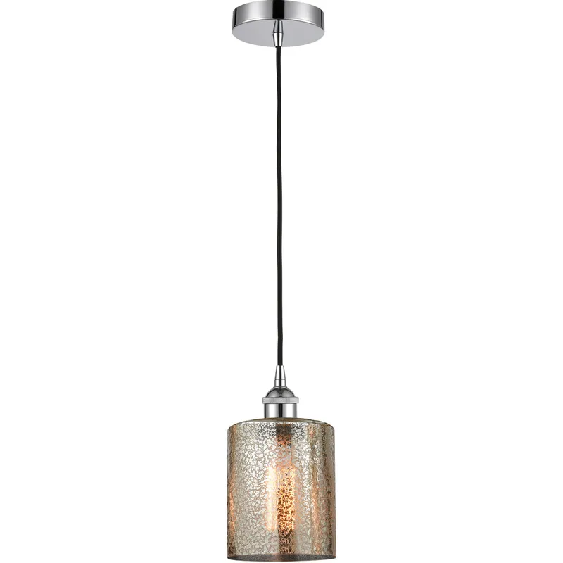 Edison Cobbleskill LED 5 inch Polished Chrome Mini Pendant Ceiling Light