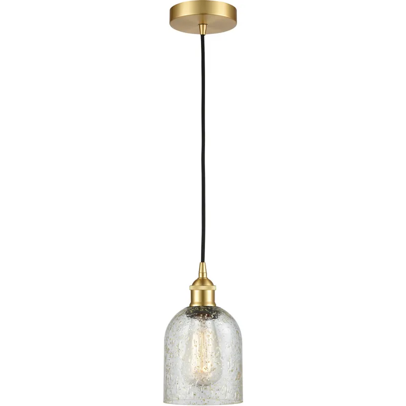Edison Caledonia LED 5 inch Satin Gold Mini Pendant Ceiling Light