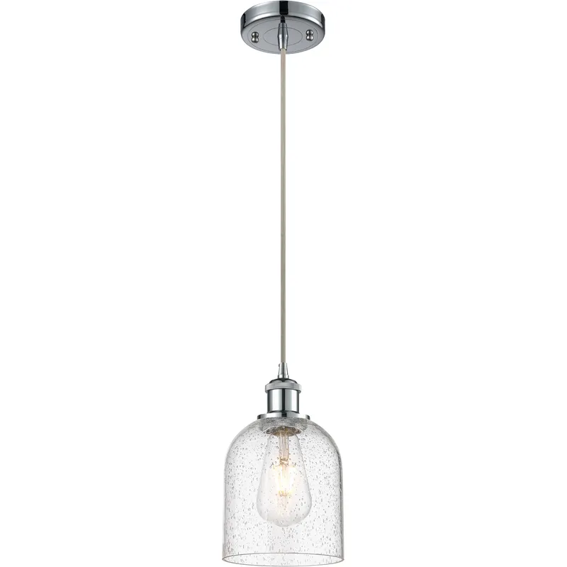 Ballston Bella 1 Light 5.5 inch Polished Chrome Cord Hung Mini Pendant Ceiling Light