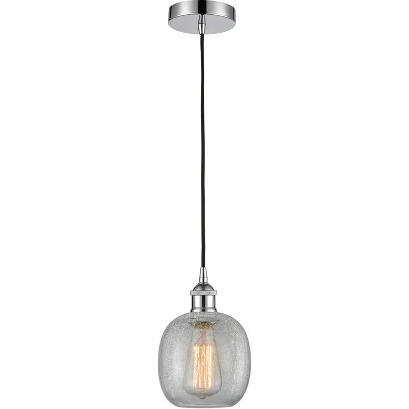 Edison Belfast 1 Light 6 inch Polished Chrome Mini Pendant Ceiling Light