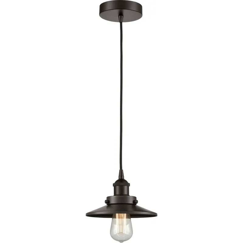 Franklin Restoration Railroad LED 8 inch Oil Rubbed Bronze Mini Pendant Ceiling Light